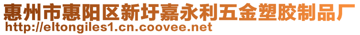 惠州市惠陽區(qū)新圩嘉永利五金塑膠制品廠