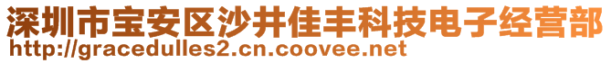 深圳市寶安區沙井佳豐科技電子經營部