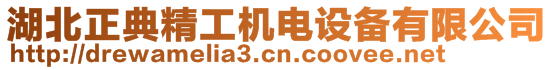 湖北正典精工機電設(shè)備有限公司