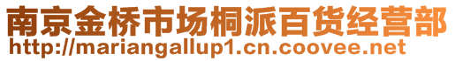 南京金橋市場桐派百貨經營部