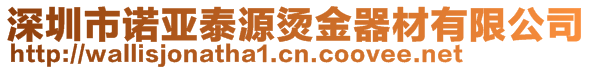 深圳市諾亞泰源燙金器材有限公司