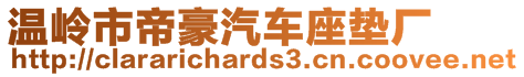 溫嶺市帝豪汽車座墊廠