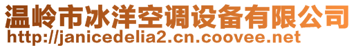 溫嶺市冰洋空調(diào)設備有限公司