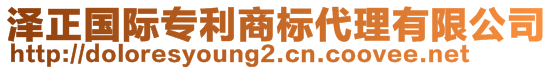 澤正國際專利商標(biāo)代理有限公司