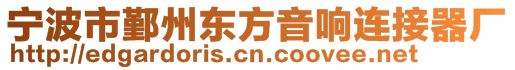 寧波市鄞州東方音響連接器廠