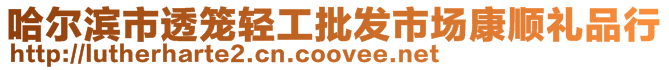 哈爾濱市透籠輕工批發(fā)市場康順禮品行
