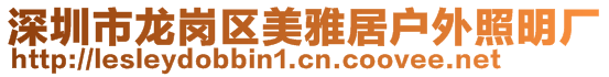 深圳市龍崗區(qū)美雅居戶外照明廠