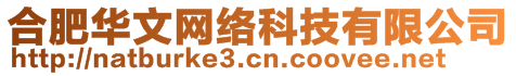 合肥華文網(wǎng)絡科技有限公司