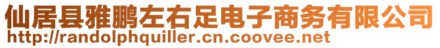 仙居縣雅鵬左右足電子商務有限公司