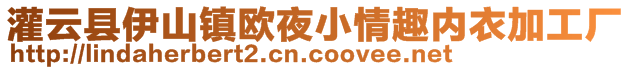 灌云縣伊山鎮(zhèn)歐夜小情趣內(nèi)衣加工廠