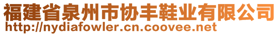 福建省泉州市協(xié)豐鞋業(yè)有限公司