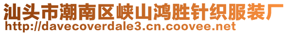 汕頭市潮南區(qū)峽山鴻勝針織服裝廠