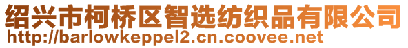 紹興市柯橋區(qū)智選紡織品有限公司