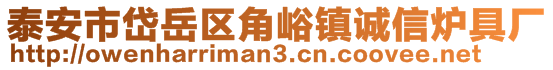 泰安市岱岳區(qū)角峪鎮(zhèn)誠信爐具廠