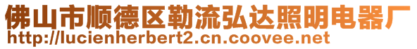 佛山市順德區(qū)勒流弘達照明電器廠