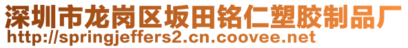 深圳市龙岗区坂田铭仁塑胶制品厂