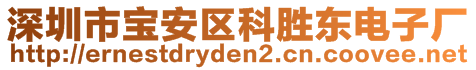 深圳市寶安區(qū)科勝東電子廠