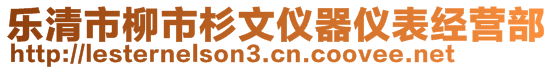 樂清市柳市杉文儀器儀表經(jīng)營(yíng)部