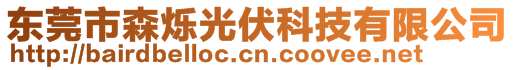 東莞市森爍光伏科技有限公司