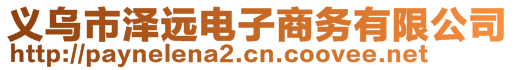 義烏市澤遠電子商務有限公司