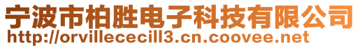 寧波市柏勝電子科技有限公司