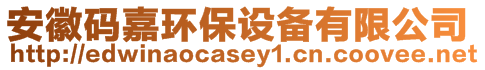 安徽碼嘉環(huán)保設(shè)備有限公司