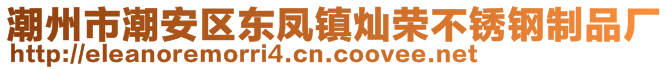 潮州市潮安區(qū)東鳳鎮(zhèn)燦榮不銹鋼制品廠