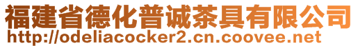 福建省德化普誠茶具有限公司