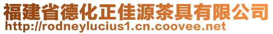 福建省德化正佳源茶具有限公司