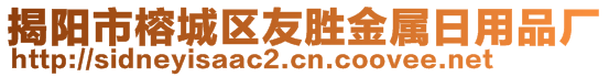 揭陽市榕城區(qū)友勝金屬日用品廠