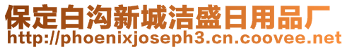 保定白溝新城潔盛日用品廠
