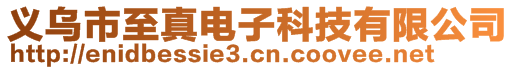 義烏市至真電子科技有限公司