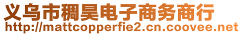 義烏市稠昊電子商務(wù)商行