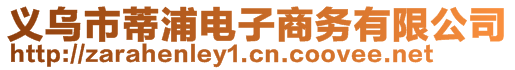 義烏市蒂浦電子商務(wù)有限公司