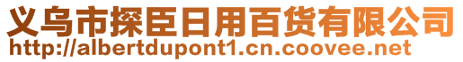 义乌市探臣日用百货有限公司