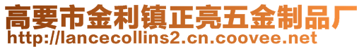 高要市金利鎮(zhèn)正亮五金制品廠