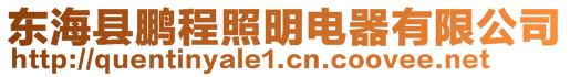 東海縣鵬程照明電器有限公司