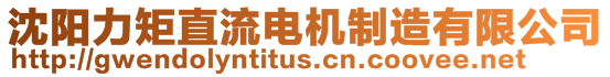 沈陽(yáng)力矩直流電機(jī)制造有限公司
