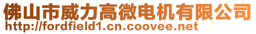 佛山市威力高微電機有限公司