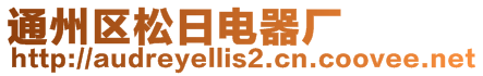 通州區(qū)松日電器廠