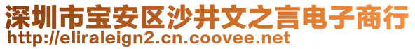 深圳市寶安區(qū)沙井文之言電子商行