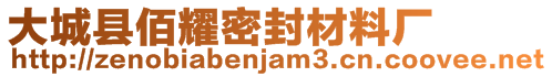 大城縣佰耀密封材料廠