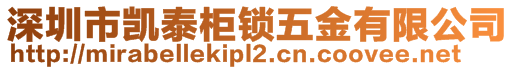 深圳市凯泰柜锁五金有限公司