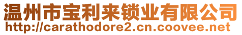 温州市宝利来锁业有限公司