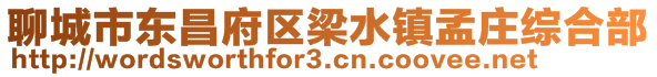 聊城市東昌府區(qū)梁水鎮(zhèn)孟莊綜合部