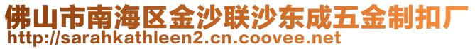 佛山市南海區(qū)金沙聯(lián)沙東成五金制扣廠