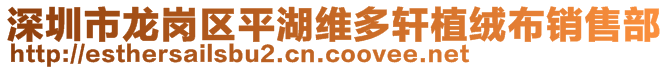深圳市龍崗區(qū)平湖維多軒植絨布銷售部