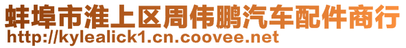 蚌埠市淮上區周偉鵬汽車配件商行