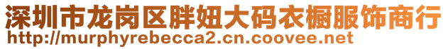 深圳市龍崗區(qū)胖妞大碼衣櫥服飾商行