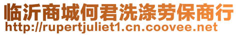 臨沂商城何君洗滌勞保商行